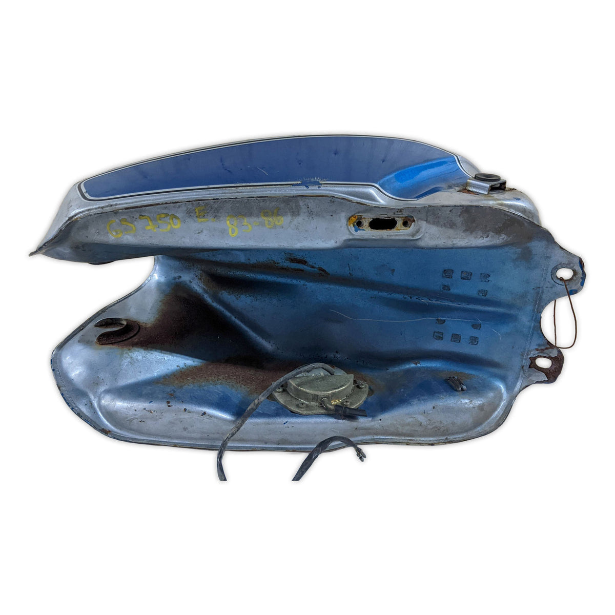 Fuel Tank Gas Tank Suzuki GS750E GS750 E 83-86 Silver Blue 44100-31300